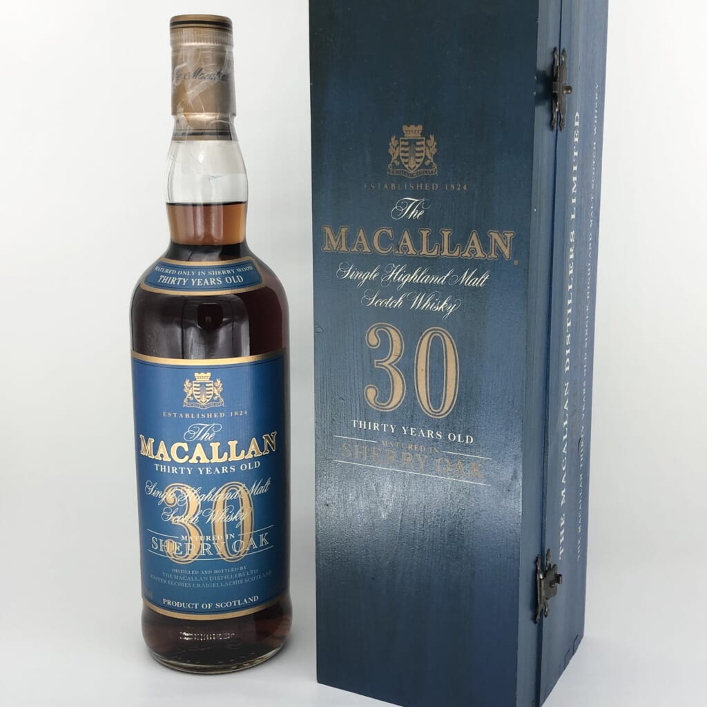 マッカラン 30年 ブルーラベル 木箱空箱｜アルコール