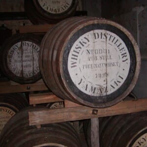 サントリー山崎蒸溜所ウエアハウス内